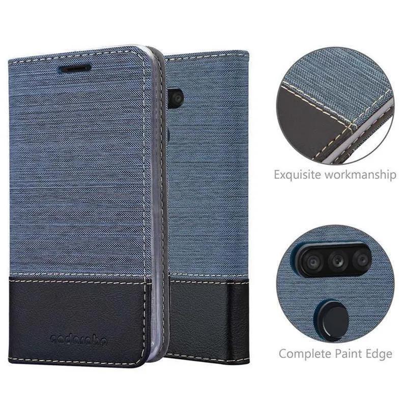 Cadorabo Hülle kompatibel mit LG K50S Schutzhülle mit Magnetverschluss, Standfunktion und Kartenfach