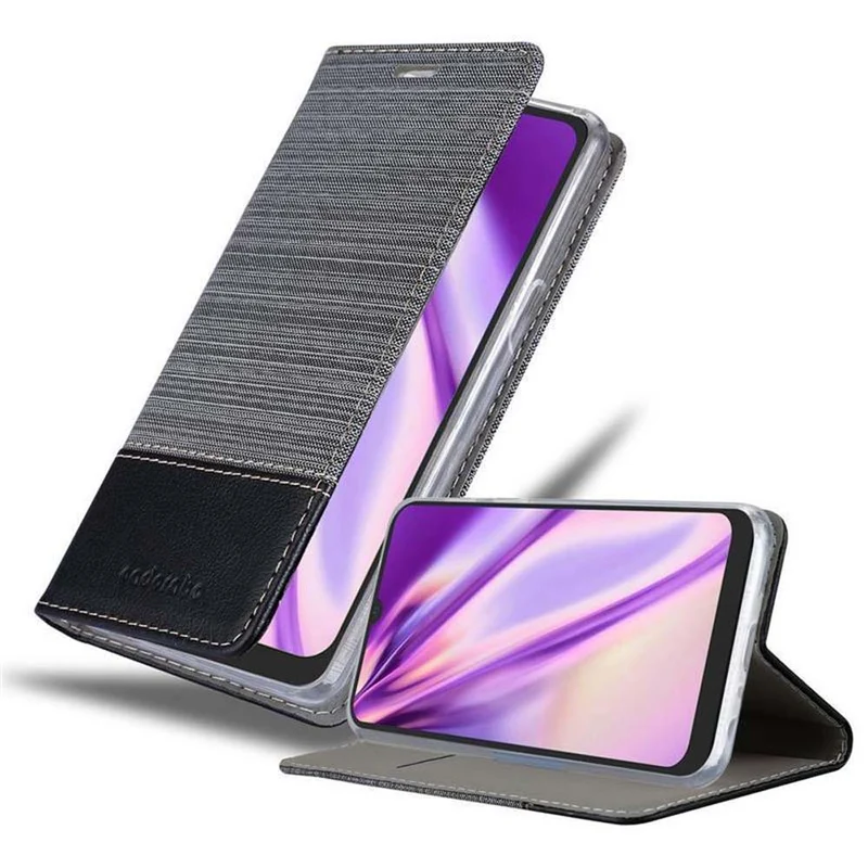 Cadorabo Hülle kompatibel mit LG K40S Schutzhülle mit Magnetverschluss, Standfunktion und Kartenfach