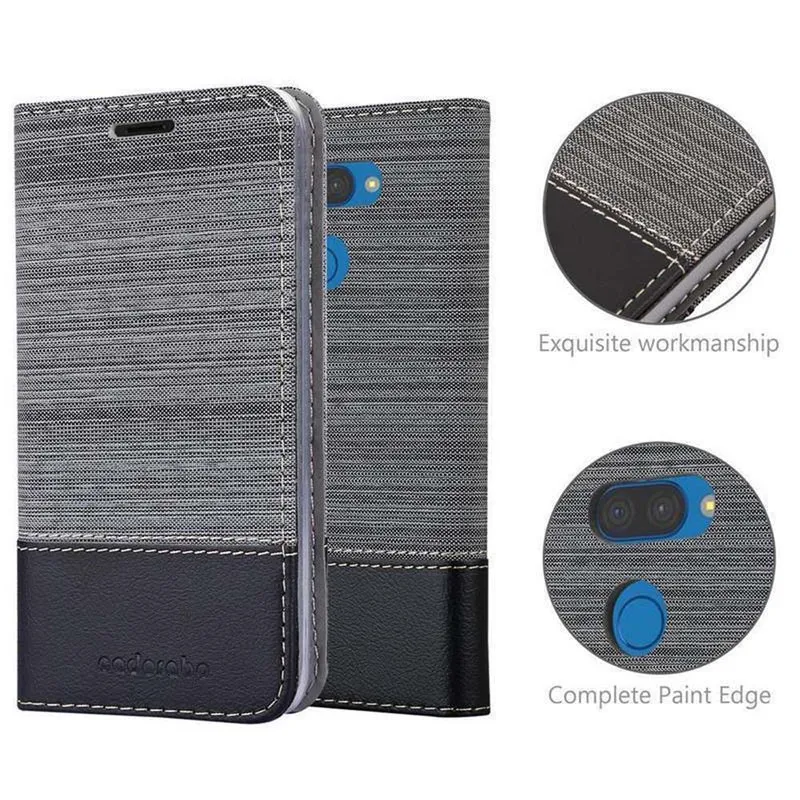 Cadorabo Hülle kompatibel mit LG K40S Schutzhülle mit Magnetverschluss, Standfunktion und Kartenfach