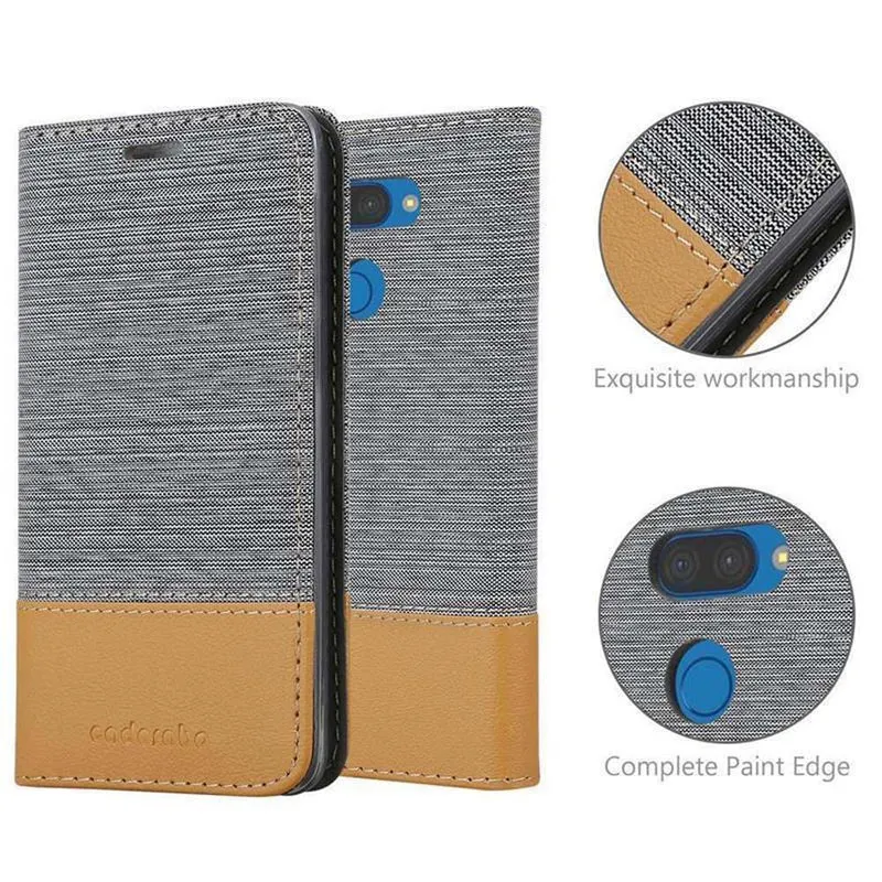 Cadorabo Hülle kompatibel mit LG K40S Schutzhülle mit Magnetverschluss, Standfunktion und Kartenfach