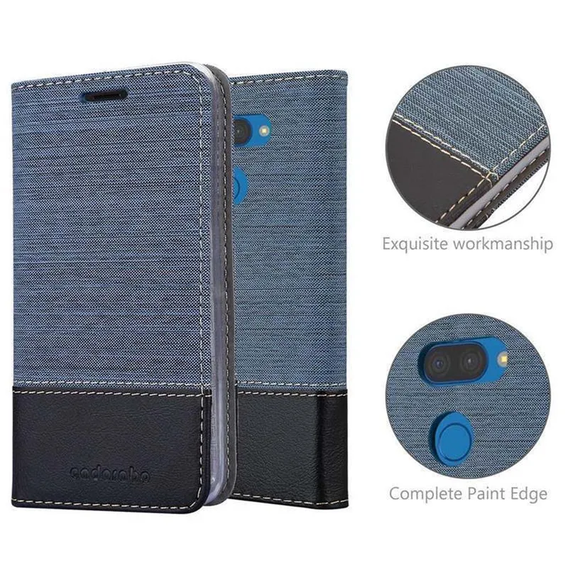 Cadorabo Hülle kompatibel mit LG K40S Schutzhülle mit Magnetverschluss, Standfunktion und Kartenfach