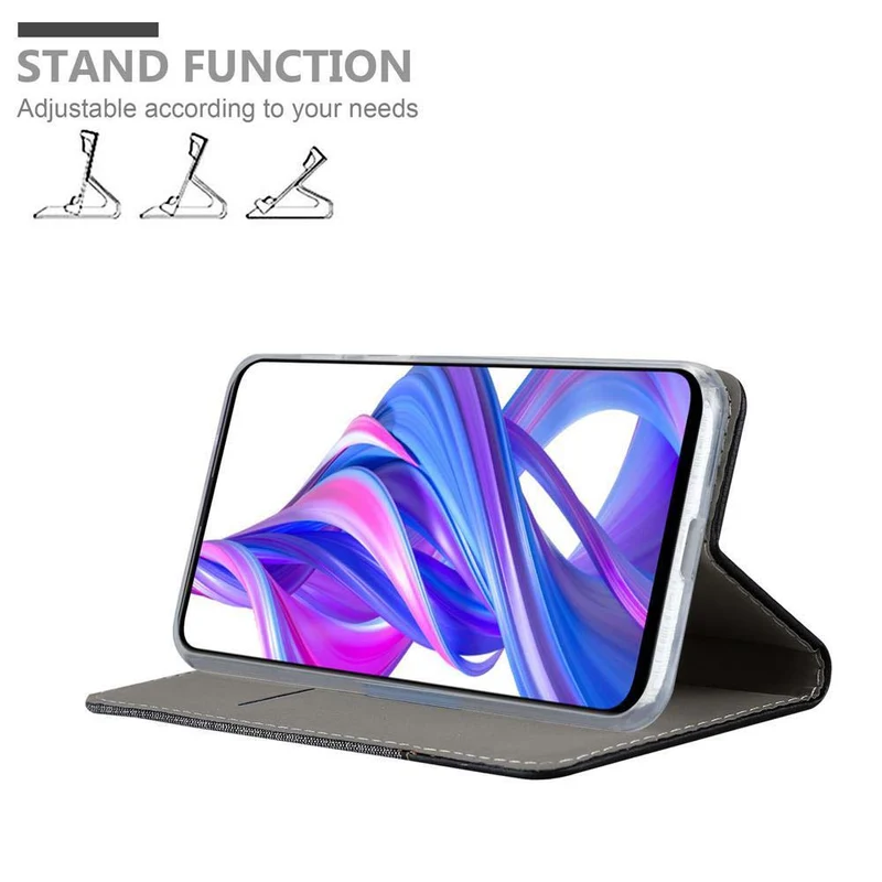 Cadorabo Hülle kompatibel mit Honor 9X PRO Schutzhülle mit Magnetverschluss, Standfunktion und Kartenfach
