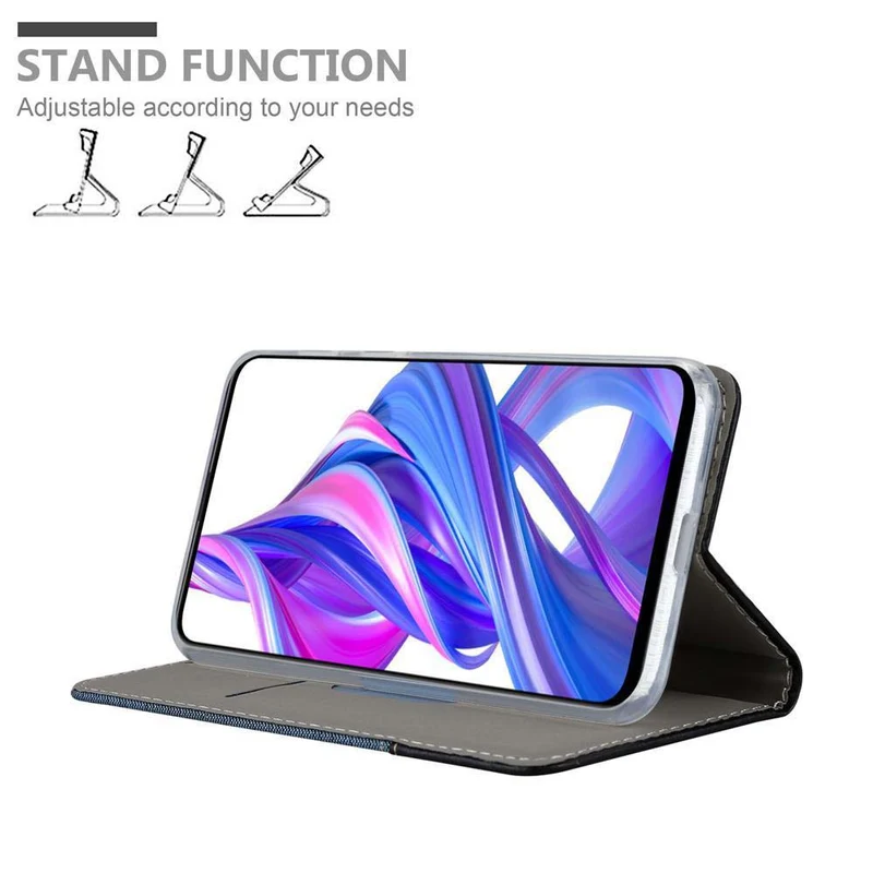 Cadorabo Hülle kompatibel mit Honor 9X PRO Schutzhülle mit Magnetverschluss, Standfunktion und Kartenfach