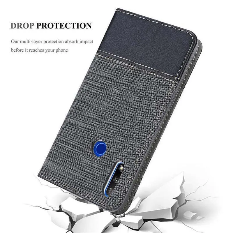 Cadorabo Hülle kompatibel mit Honor 9X Schutzhülle mit Magnetverschluss, Standfunktion und Kartenfach