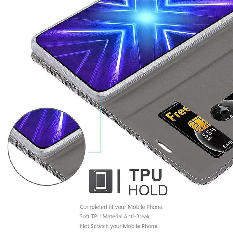 Cadorabo Hülle kompatibel mit Honor 9X Schutzhülle mit Magnetverschluss, Standfunktion und Kartenfach