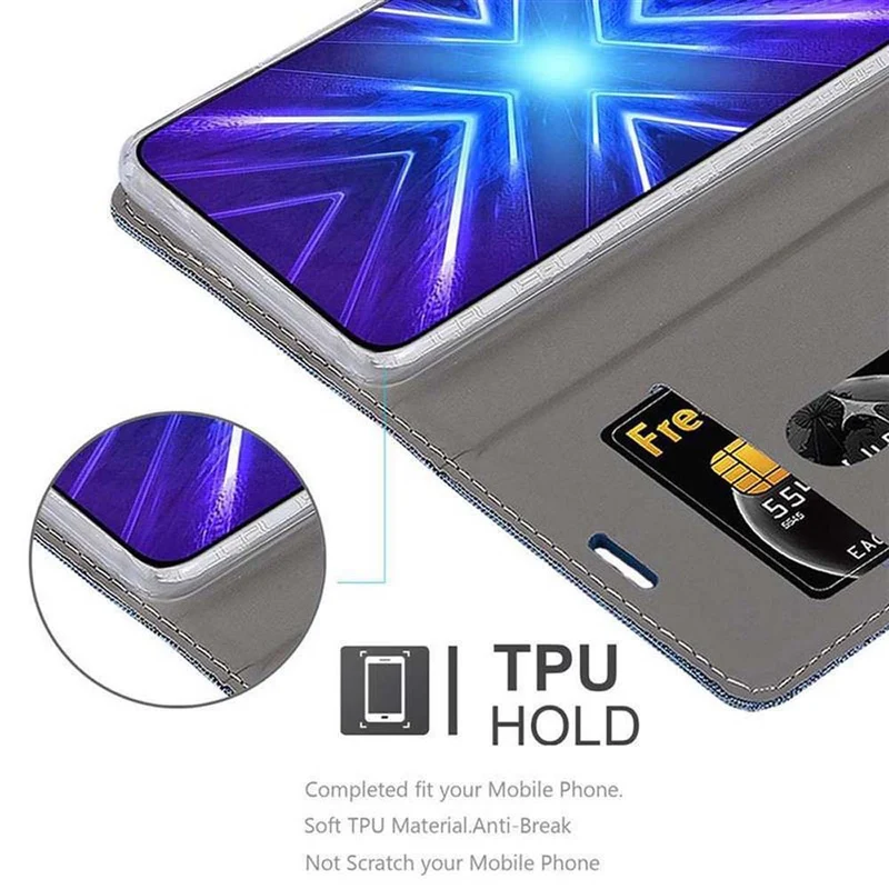 Cadorabo Hülle kompatibel mit Honor 9X Schutzhülle mit Magnetverschluss, Standfunktion und Kartenfach