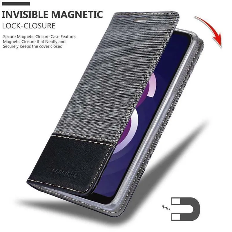 Cadorabo Hülle kompatibel mit Huawei Y5 2019 / Enjoy Play 8 / Honor 8S Schutzhülle mit Magnetverschluss, Standfunktion und Kartenfach