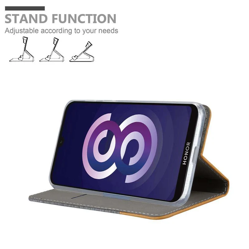 Cadorabo Hülle kompatibel mit Huawei Y5 2019 / Enjoy Play 8 / Honor 8S Schutzhülle mit Magnetverschluss, Standfunktion und Kartenfach