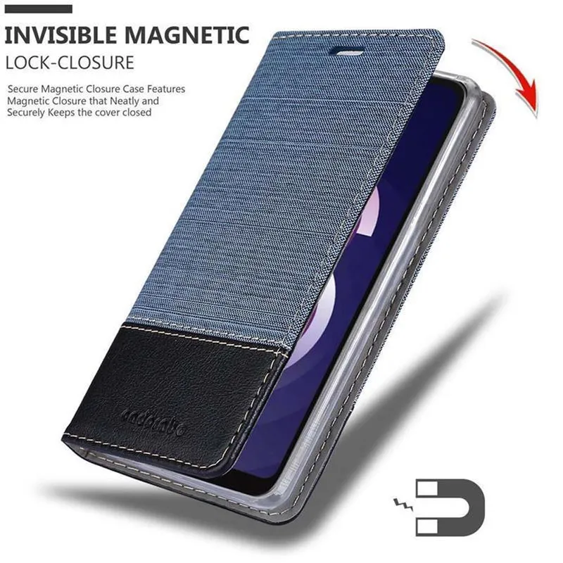 Cadorabo Hülle kompatibel mit Huawei Y5 2019 / Enjoy Play 8 / Honor 8S Schutzhülle mit Magnetverschluss, Standfunktion und Kartenfach
