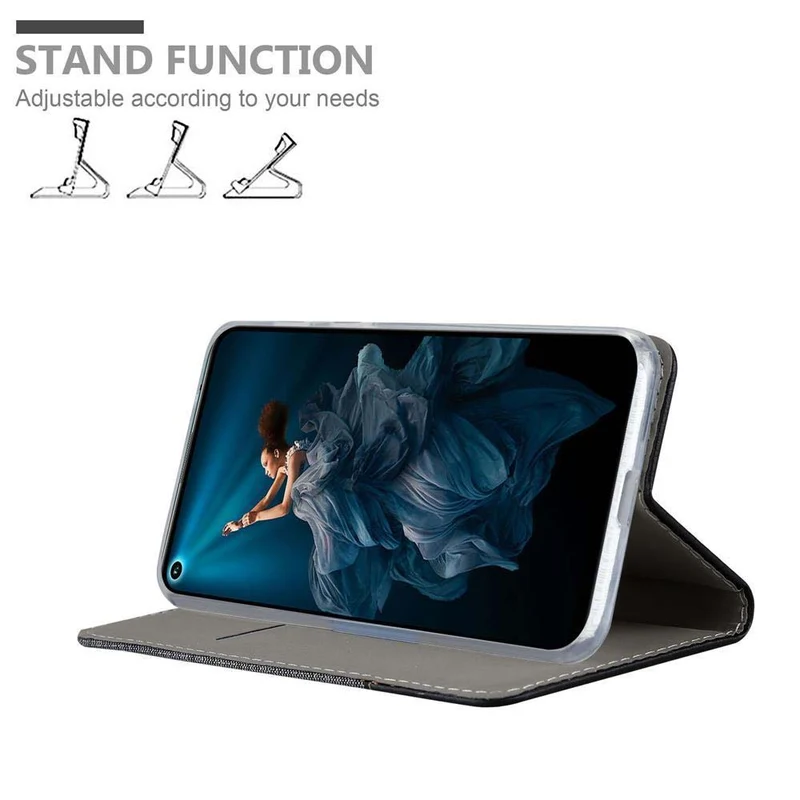 Cadorabo Hülle kompatibel mit Honor 20 PRO Schutzhülle mit Magnetverschluss, Standfunktion und Kartenfach