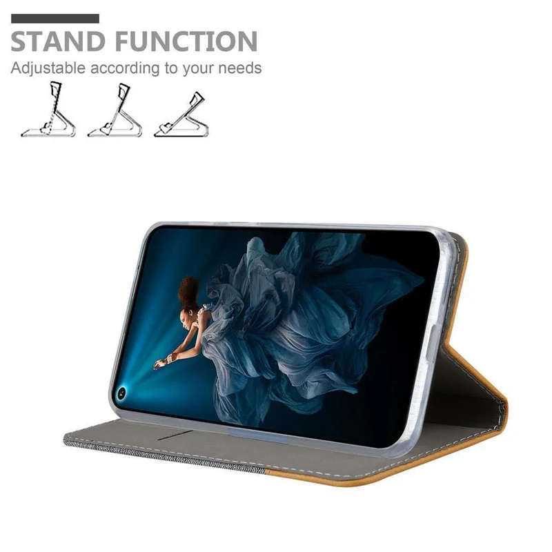 Cadorabo Hülle kompatibel mit Honor 20 PRO Schutzhülle mit Magnetverschluss, Standfunktion und Kartenfach