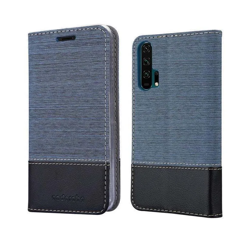 Cadorabo Hülle kompatibel mit Honor 20 PRO Schutzhülle mit Magnetverschluss, Standfunktion und Kartenfach
