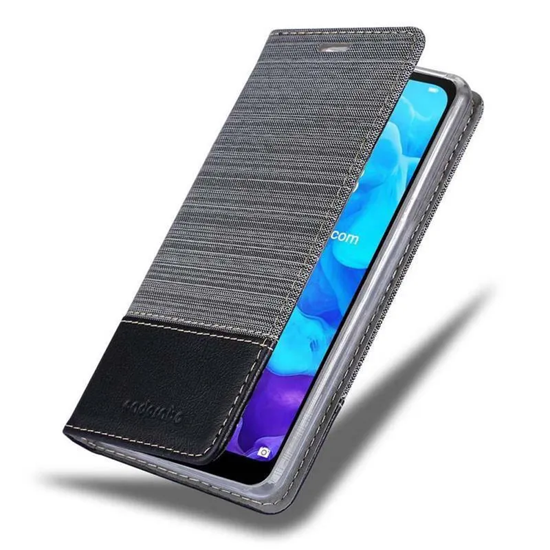 Cadorabo Hülle kompatibel mit Huawei Y5 2019 / Enjoy Play 8 / Honor 8S Schutzhülle mit Magnetverschluss, Standfunktion und Kartenfach