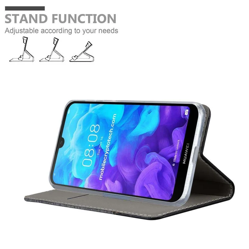 Cadorabo Hülle kompatibel mit Huawei Y5 2019 / Enjoy Play 8 / Honor 8S Schutzhülle mit Magnetverschluss, Standfunktion und Kartenfach