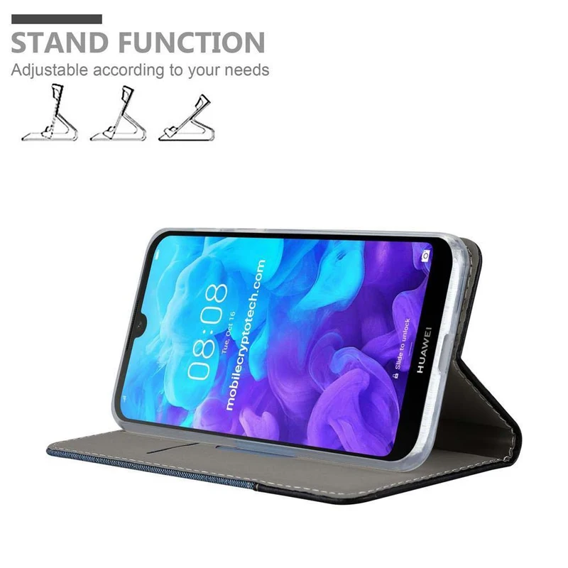 Cadorabo Hülle kompatibel mit Huawei Y5 2019 / Enjoy Play 8 / Honor 8S Schutzhülle mit Magnetverschluss, Standfunktion und Kartenfach