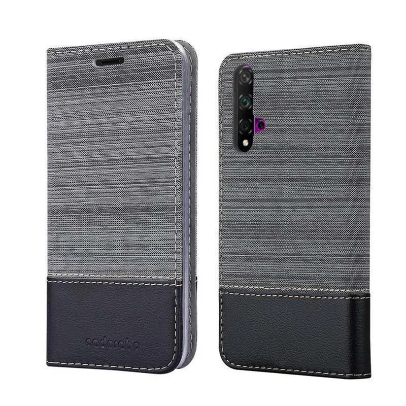 Cadorabo Hülle kompatibel mit Honor 20 / 20S / Huawei NOVA 5T Schutzhülle mit Magnetverschluss, Standfunktion und Kartenfach
