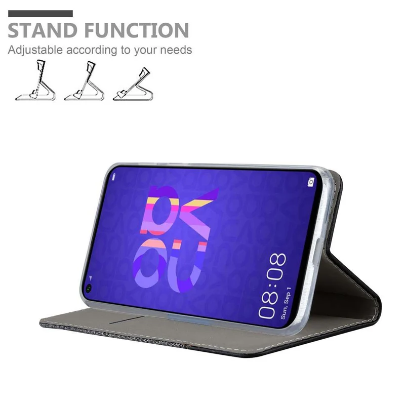Cadorabo Hülle kompatibel mit Honor 20 / 20S / Huawei NOVA 5T Schutzhülle mit Magnetverschluss, Standfunktion und Kartenfach