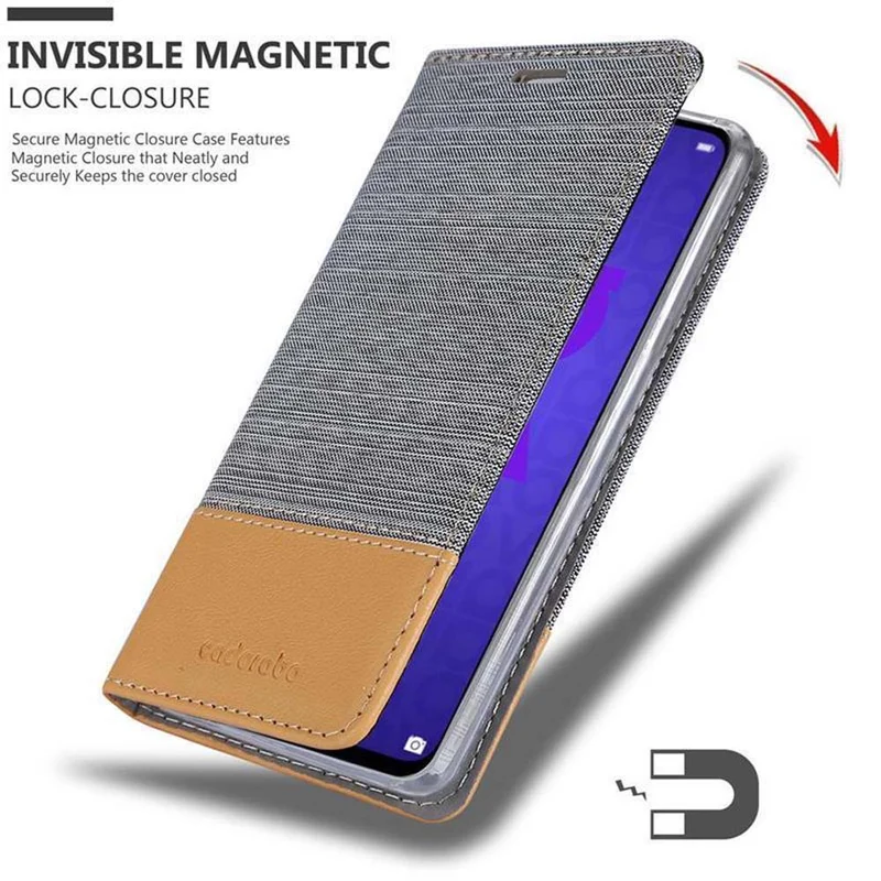 Cadorabo Hülle kompatibel mit Honor 20 / 20S / Huawei NOVA 5T Schutzhülle mit Magnetverschluss, Standfunktion und Kartenfach