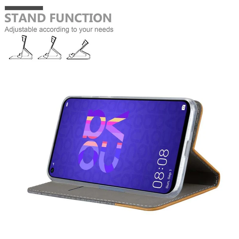 Cadorabo Hülle kompatibel mit Honor 20 / 20S / Huawei NOVA 5T Schutzhülle mit Magnetverschluss, Standfunktion und Kartenfach