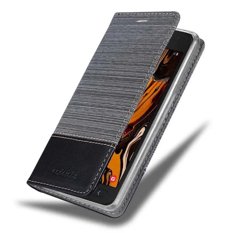 Cadorabo Hülle kompatibel mit Samsung Galaxy XCover 4 / XCover 4s Schutzhülle mit Magnetverschluss, Standfunktion und Kartenfach