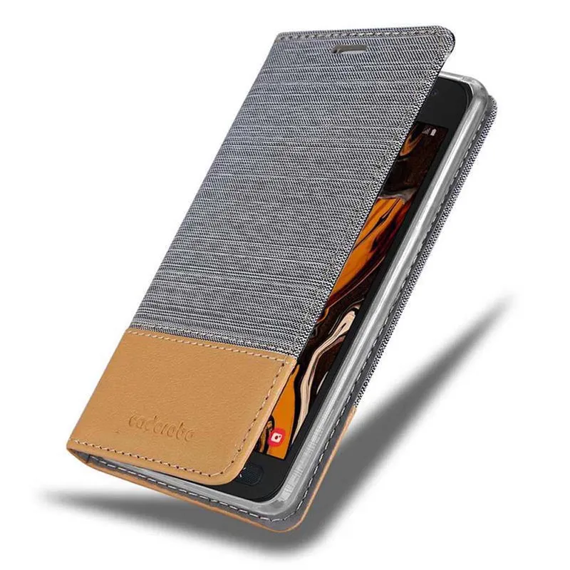Cadorabo Hülle kompatibel mit Samsung Galaxy XCover 4 / XCover 4s Schutzhülle mit Magnetverschluss, Standfunktion und Kartenfach