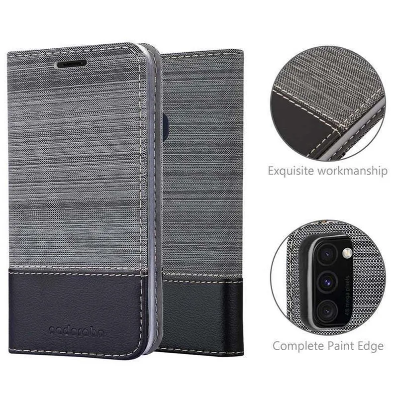 Cadorabo Hülle kompatibel mit Samsung Galaxy M21 / M30s Schutzhülle mit Magnetverschluss, Standfunktion und Kartenfach