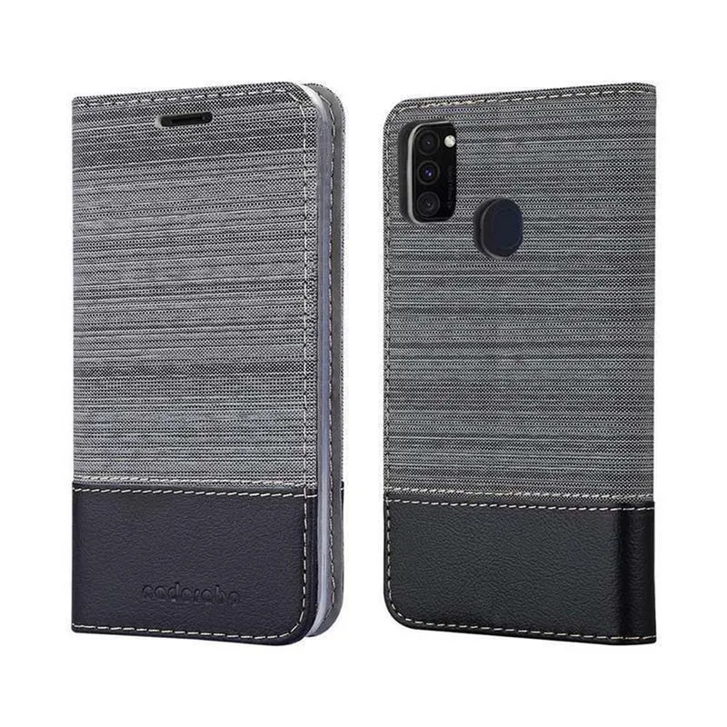 Cadorabo Hülle kompatibel mit Samsung Galaxy M21 / M30s Schutzhülle mit Magnetverschluss, Standfunktion und Kartenfach