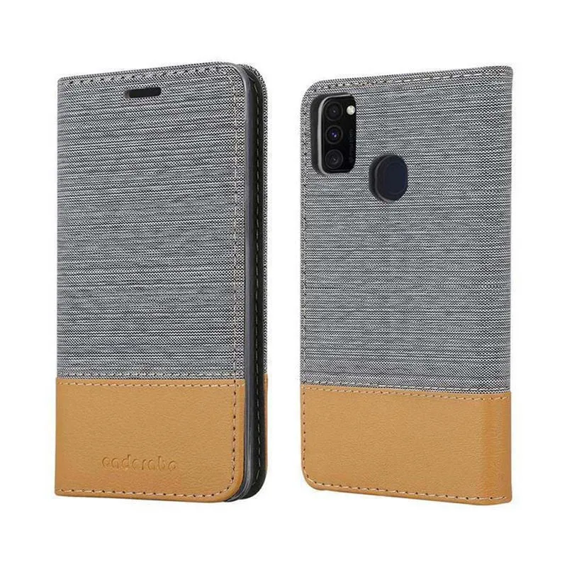 Cadorabo Hülle kompatibel mit Samsung Galaxy M21 / M30s Schutzhülle mit Magnetverschluss, Standfunktion und Kartenfach