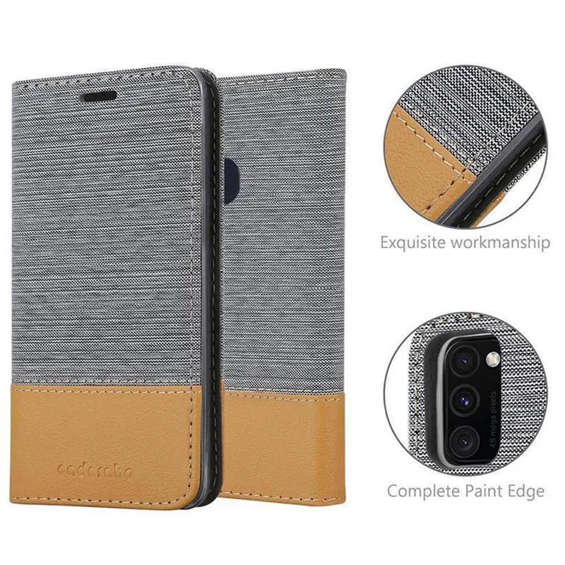 Cadorabo Hülle kompatibel mit Samsung Galaxy M21 / M30s Schutzhülle mit Magnetverschluss, Standfunktion und Kartenfach