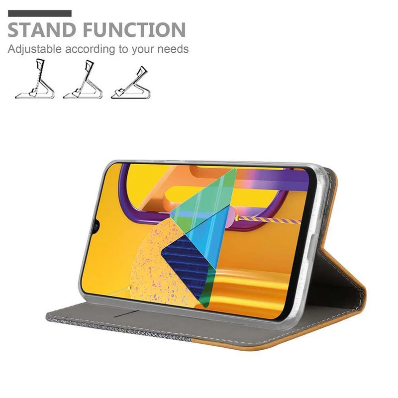 Cadorabo Hülle kompatibel mit Samsung Galaxy M21 / M30s Schutzhülle mit Magnetverschluss, Standfunktion und Kartenfach