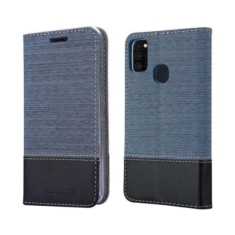 Cadorabo Hülle kompatibel mit Samsung Galaxy M21 / M30s Schutzhülle mit Magnetverschluss, Standfunktion und Kartenfach