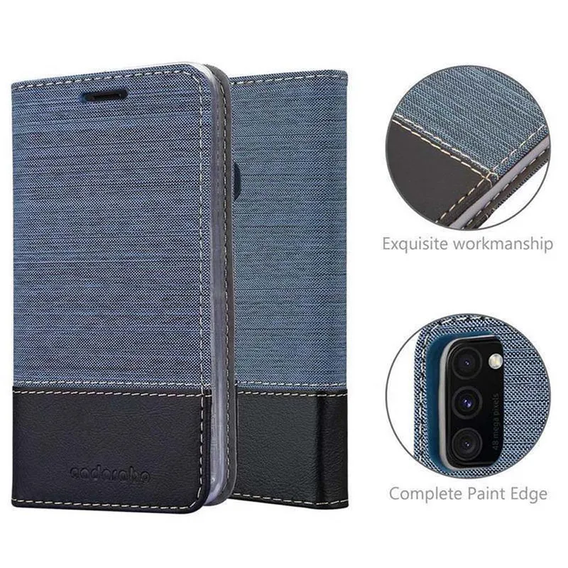 Cadorabo Hülle kompatibel mit Samsung Galaxy M21 / M30s Schutzhülle mit Magnetverschluss, Standfunktion und Kartenfach