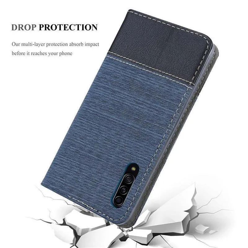 Cadorabo Hülle kompatibel mit Samsung Galaxy A90 5G Schutzhülle mit Magnetverschluss, Standfunktion und Kartenfach