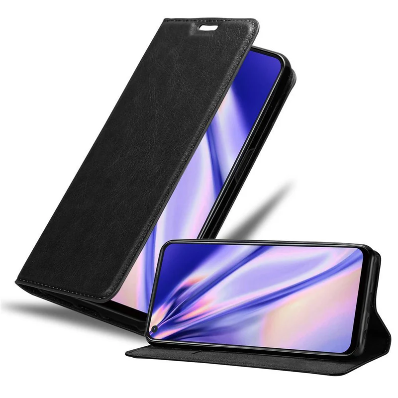 Cadorabo Hülle kompatibel mit Oppo A52 Schutzhülle mit Magnetverschluss, Standfunktion und Kartenfach