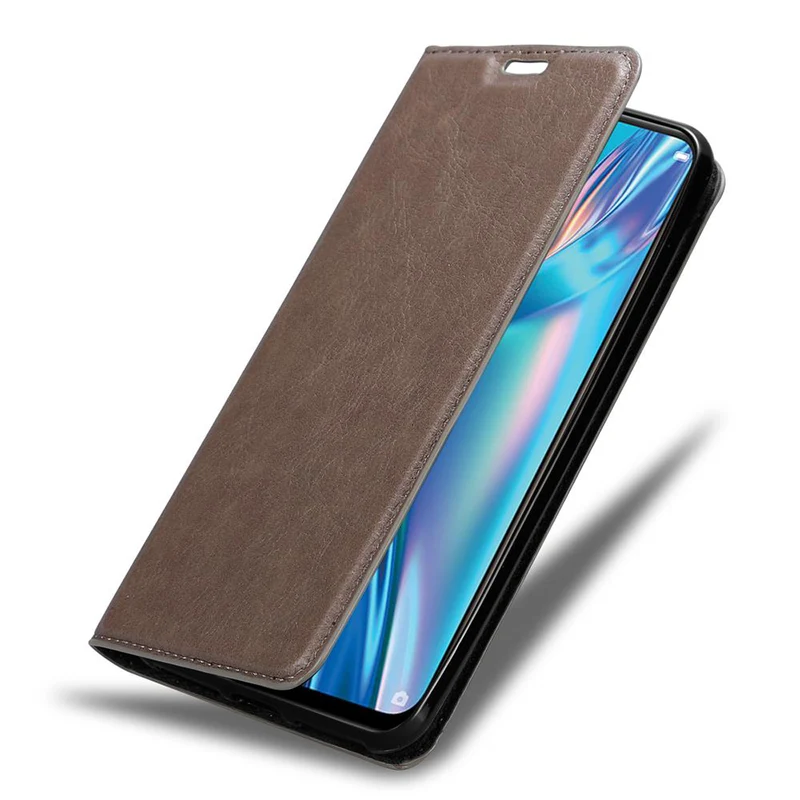 Cadorabo Hülle kompatibel mit Oppo A12 Schutzhülle mit Magnetverschluss, Standfunktion und Kartenfach