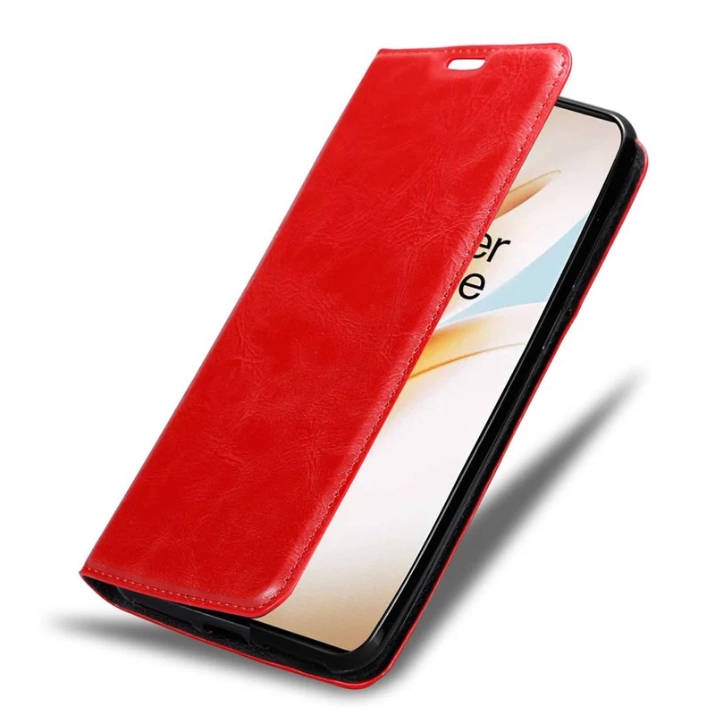 Cadorabo Hülle kompatibel mit OnePlus 8 PRO Schutzhülle mit Magnetverschluss, Standfunktion und Kartenfach