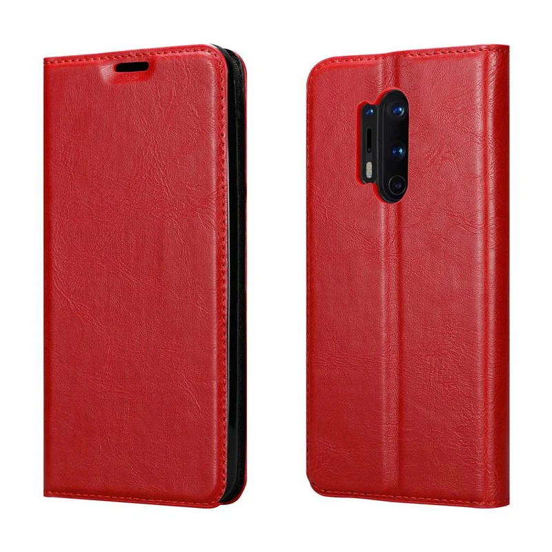 Cadorabo Hülle kompatibel mit OnePlus 8 PRO Schutzhülle mit Magnetverschluss, Standfunktion und Kartenfach