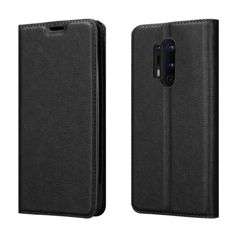 Cadorabo Hülle kompatibel mit OnePlus 8 PRO Schutzhülle mit Magnetverschluss, Standfunktion und Kartenfach