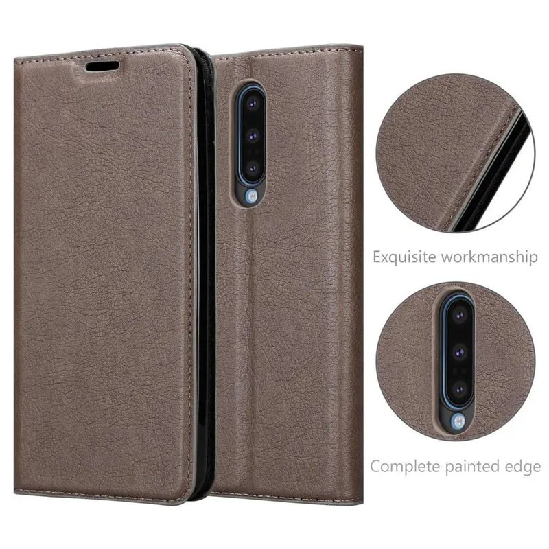 Cadorabo Hülle kompatibel mit OnePlus 8 Schutzhülle mit Magnetverschluss, Standfunktion und Kartenfach