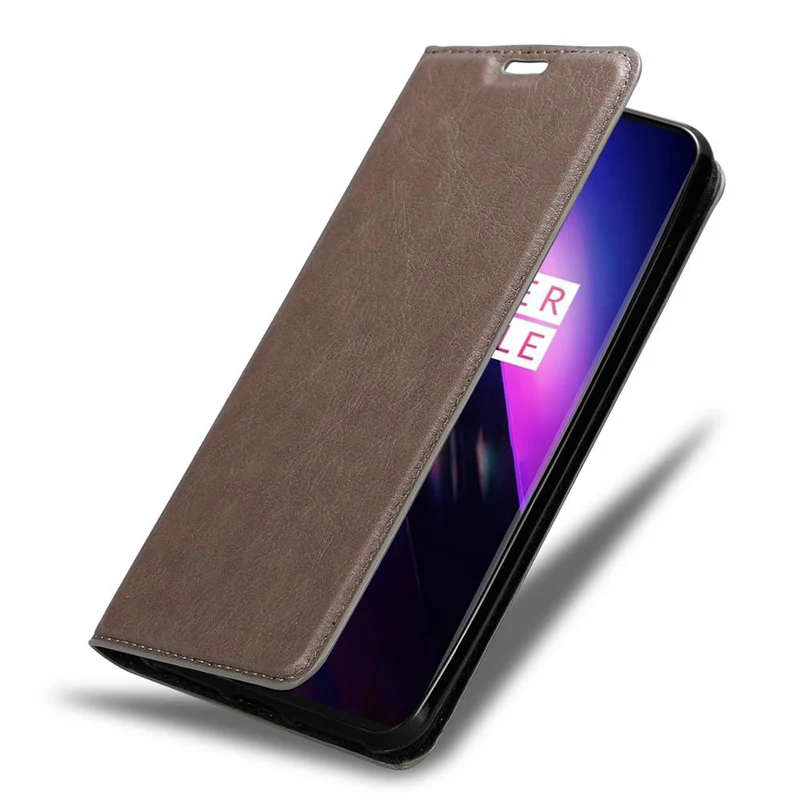 Cadorabo Hülle kompatibel mit OnePlus 8 Schutzhülle mit Magnetverschluss, Standfunktion und Kartenfach