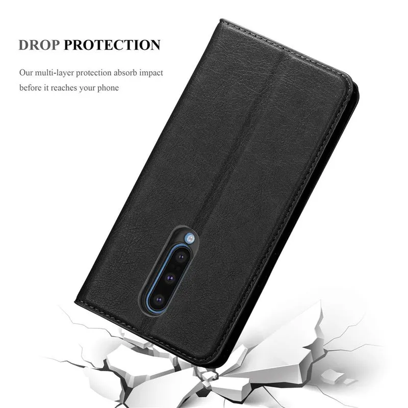 Cadorabo Hülle kompatibel mit OnePlus 8 Schutzhülle mit Magnetverschluss, Standfunktion und Kartenfach