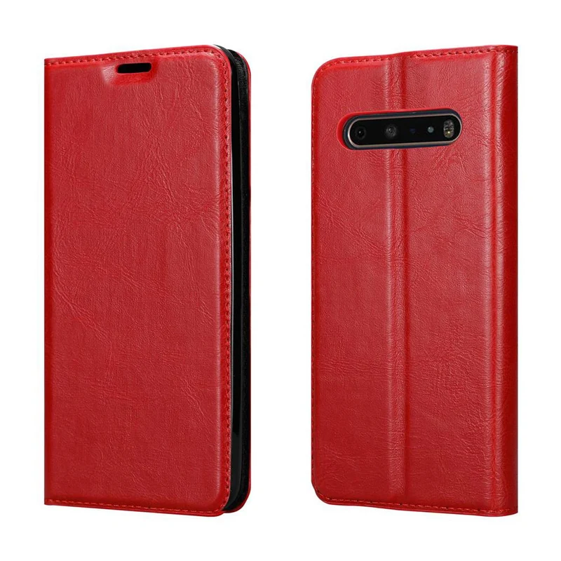 Cadorabo Hülle kompatibel mit LG V60 ThinQ Schutzhülle mit Magnetverschluss, Standfunktion und Kartenfach