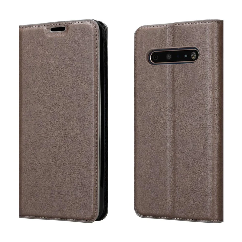 Cadorabo Hülle kompatibel mit LG V60 ThinQ Schutzhülle mit Magnetverschluss, Standfunktion und Kartenfach