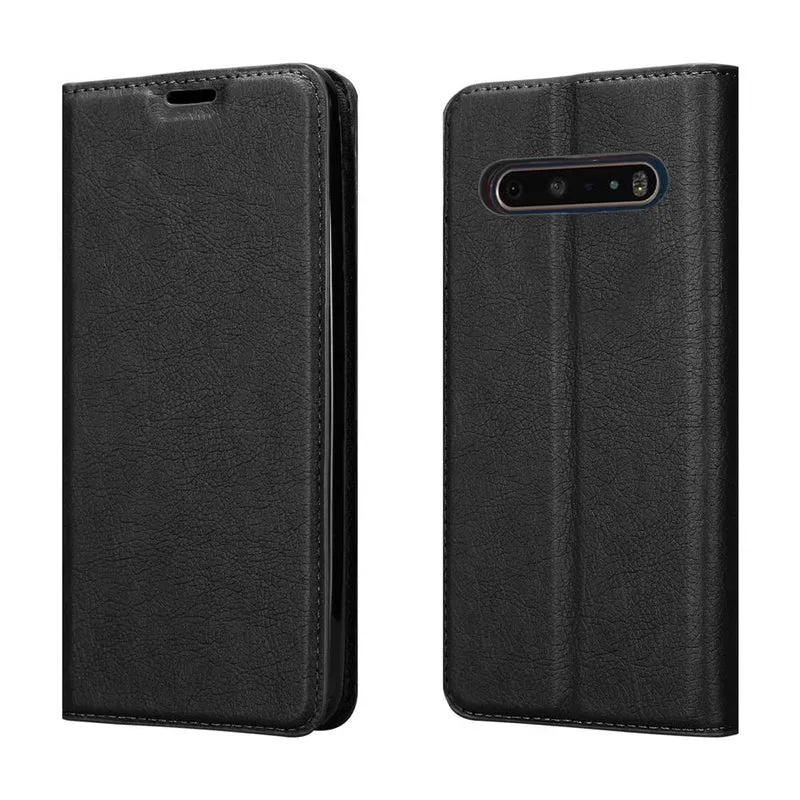 Cadorabo Hülle kompatibel mit LG V60 ThinQ Schutzhülle mit Magnetverschluss, Standfunktion und Kartenfach