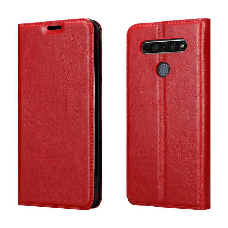 Cadorabo Hülle kompatibel mit LG K61 Schutzhülle mit Magnetverschluss, Standfunktion und Kartenfach