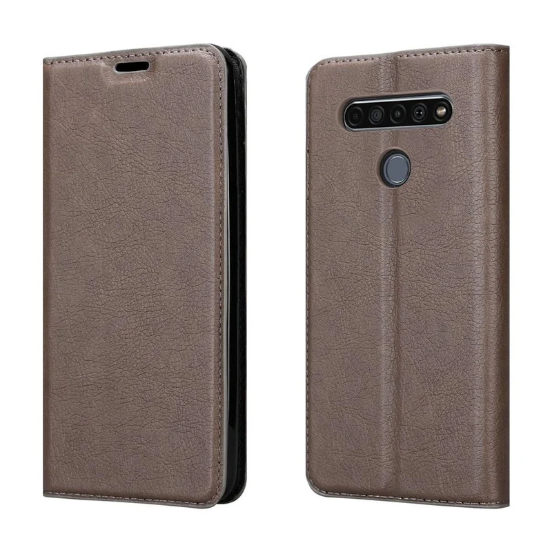 Cadorabo Hülle kompatibel mit LG K61 Schutzhülle mit Magnetverschluss, Standfunktion und Kartenfach