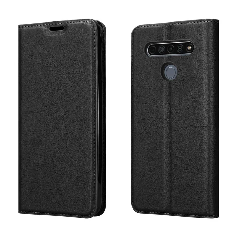 Cadorabo Hülle kompatibel mit LG K61 Schutzhülle mit Magnetverschluss, Standfunktion und Kartenfach