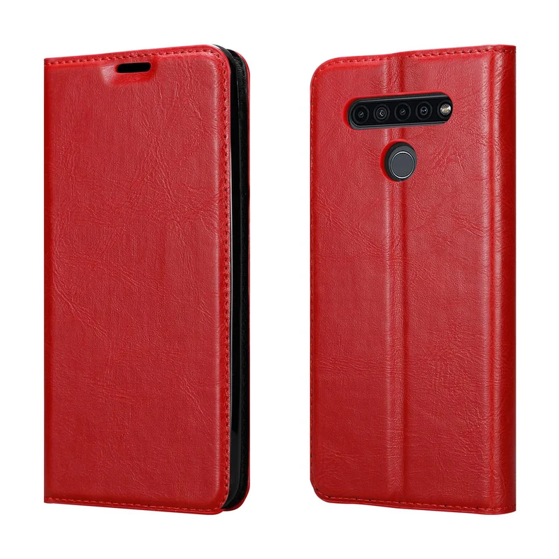 Cadorabo Hülle kompatibel mit LG K41S Schutzhülle mit Magnetverschluss, Standfunktion und Kartenfach