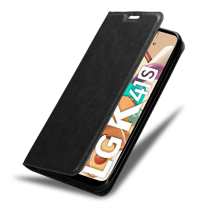 Cadorabo Hülle kompatibel mit LG K41S Schutzhülle mit Magnetverschluss, Standfunktion und Kartenfach