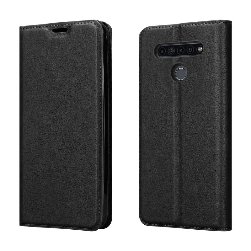 Cadorabo Hülle kompatibel mit LG K41S Schutzhülle mit Magnetverschluss, Standfunktion und Kartenfach